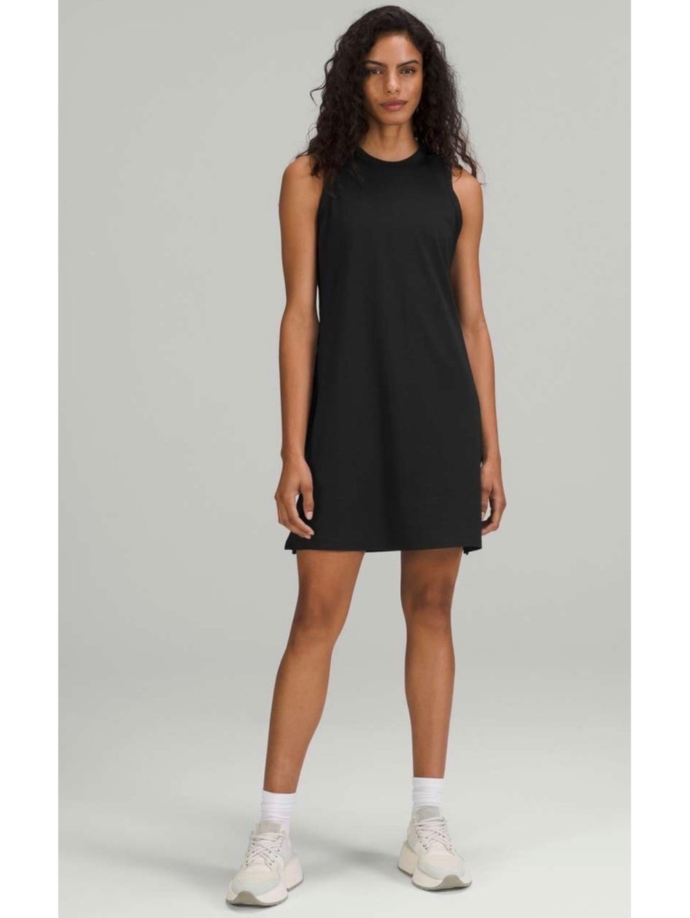 Lululemon Classic-Fit Cotton Blend Dress Black Women’s Size 8